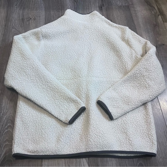 Patagonia Retro-X Teddy Sherpa Off White Thermal 1/4 Zip Size L - Picture 8 of 8
